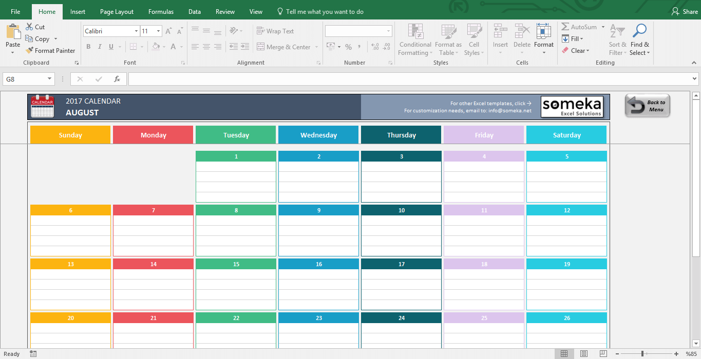 free excel templates